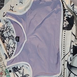 Small purple crop-top